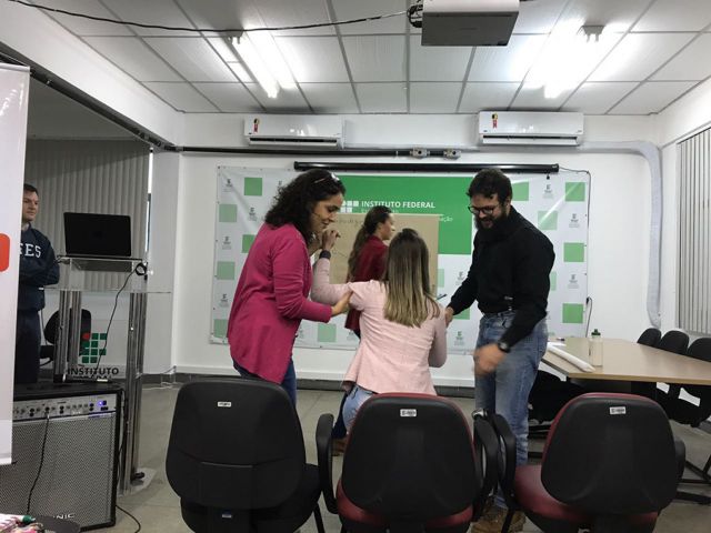 Aula presencial do primeiro módulo do curso de Pós Graduação em Práticas Pedagógicas