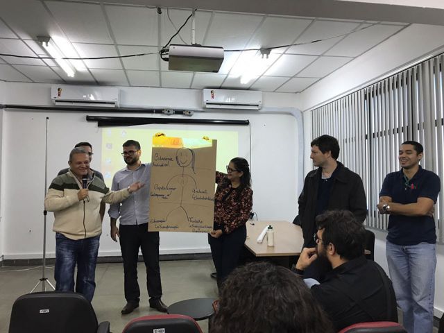 Aula presencial do primeiro módulo do curso de Pós Graduação em Práticas Pedagógicas