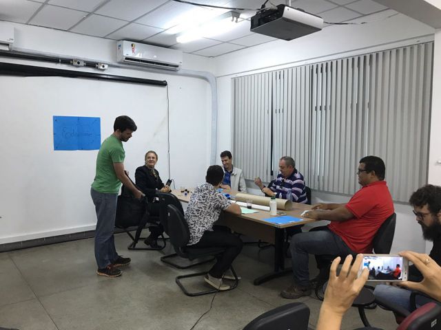 Aula presencial do primeiro módulo do curso de Pós Graduação em Práticas Pedagógicas