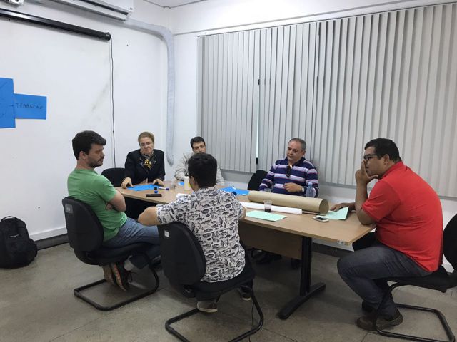 Aula presencial do primeiro módulo do curso de Pós Graduação em Práticas Pedagógicas