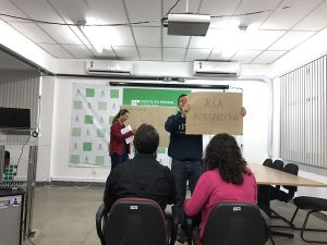 Aula presencial do primeiro módulo do curso de Pós Graduação em Práticas Pedagógicas