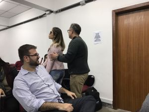 Aula presencial do primeiro módulo do curso de Pós Graduação em Práticas Pedagógicas