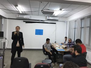 Aula presencial do primeiro módulo do curso de Pós Graduação em Práticas Pedagógicas