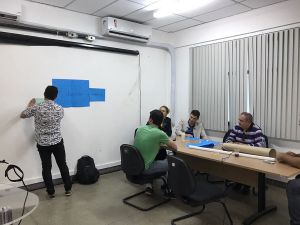 Aula presencial do primeiro módulo do curso de Pós Graduação em Práticas Pedagógicas