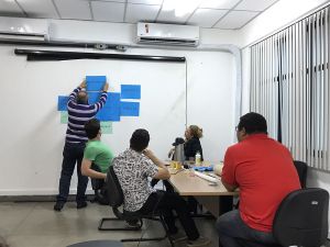 Aula presencial do primeiro módulo do curso de Pós Graduação em Práticas Pedagógicas