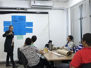 Aula presencial do primeiro módulo do curso de Pós Graduação em Práticas Pedagógicas